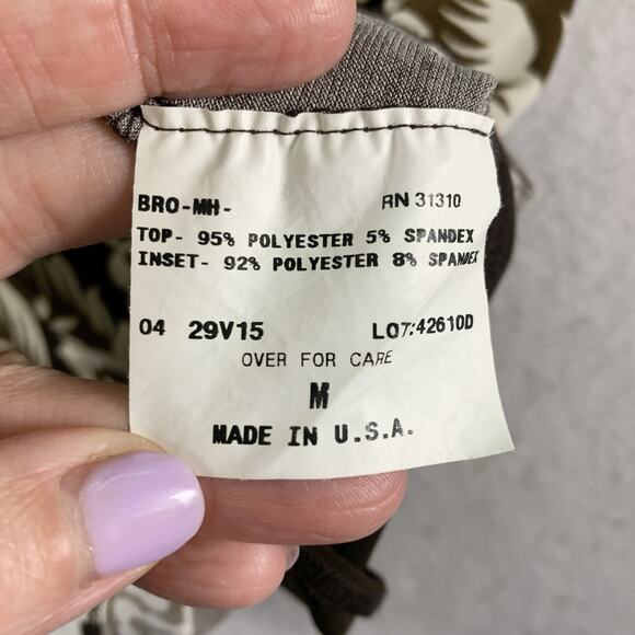 Vintage Womens Paisley Floral Wrap Top Sz Y2K Going Out Stretch USA Made - Picture 10 of 12